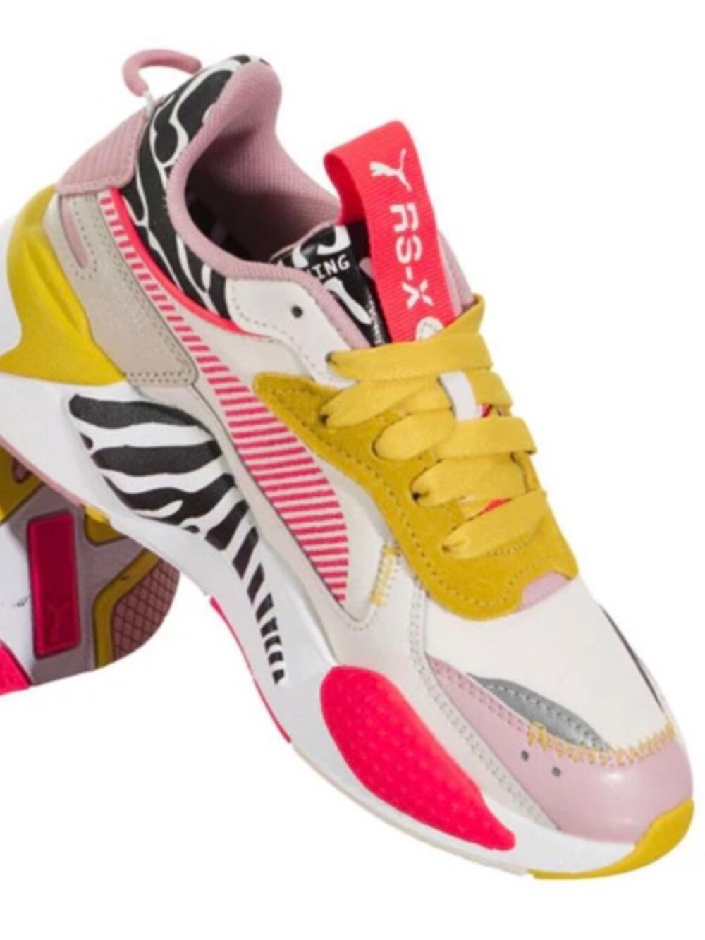 Puma RS-X Unexpected Mix Sneakers Women’s 7.5 Pastel Zebra New!